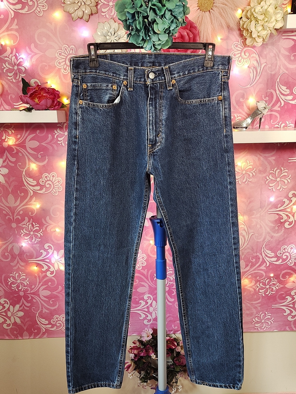Levi's Classic Straight Dark Blue Denim Jeans